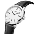 Baume & Mercier Classima orologio da uomo M0A10884, quadrante bianco, cinturino in pelle nero