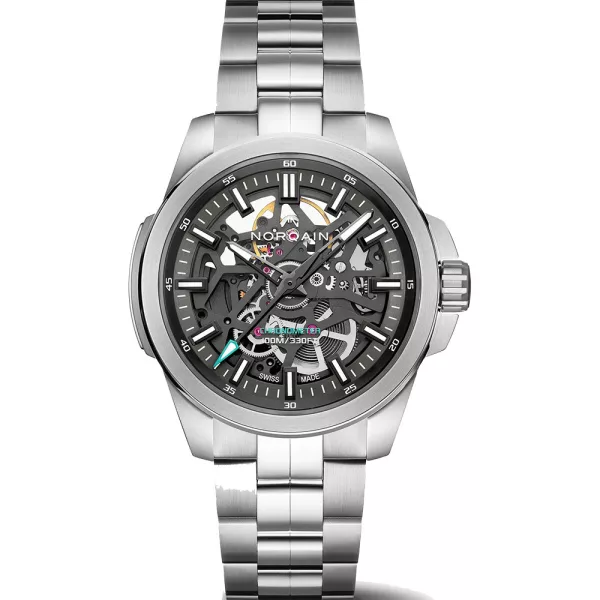Norqain Independence orologio da uomo N3008.07S01.G01.S01, cinturino in acciaio inossidabile argento