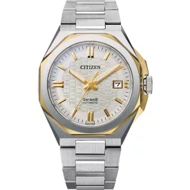Citizen Automatic Series 8 orologio da uomo NB6084-50A, quadrante argento, cinturino in acciaio inossidabile argento