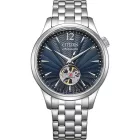 Citizen Automatic orologio da uomo NH9131-73L, quadrante blu, cinturino in acciaio inossidabile argento