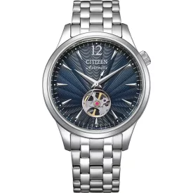 Citizen Automatic orologio da uomo NH9131-73L, quadrante blu, cinturino in acciaio inossidabile argento