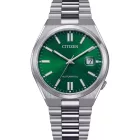 Citizen Automatic orologio da uomo NJ0150-81X, quadrante verde, cinturino in acciaio inossidabile argento