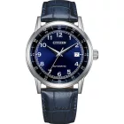 Citizen Automatic orologio da uomo NJ0210-13L, quadrante blu, cinturino in pelle blu