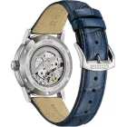 Citizen Automatic orologio da uomo NJ0210-13L, quadrante blu, cinturino in pelle blu