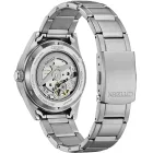 Citizen Automatic orologio da uomo NJ0221-50E, quadrante nero, cinturino in acciaio inossidabile argento