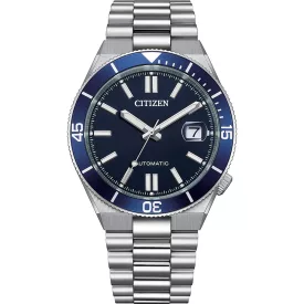Citizen Automatic Tsuyosa orologio da uomo NJ0230-59L, quadrante blu, cinturino in acciaio inossidabile argento