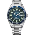 Citizen Automatic orologio da uomo NY0129-58L, quadrante blu, cinturino in acciaio inossidabile argento