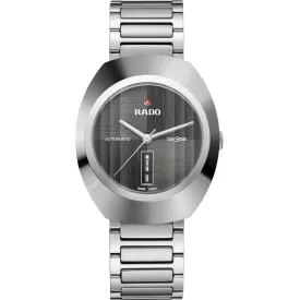 Rado DiaStar Original orologio da uomo R12160103, quadrante grigio, cinturino in acciaio inossidabile argento