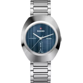 Rado DiaStar Original orologio da uomo R12160213, quadrante blu, cinturino in acciaio inossidabile argento