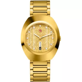 Rado Diastar Original Automatic orologio unisex R12161263, cinturino in acciaio inossidabile oro