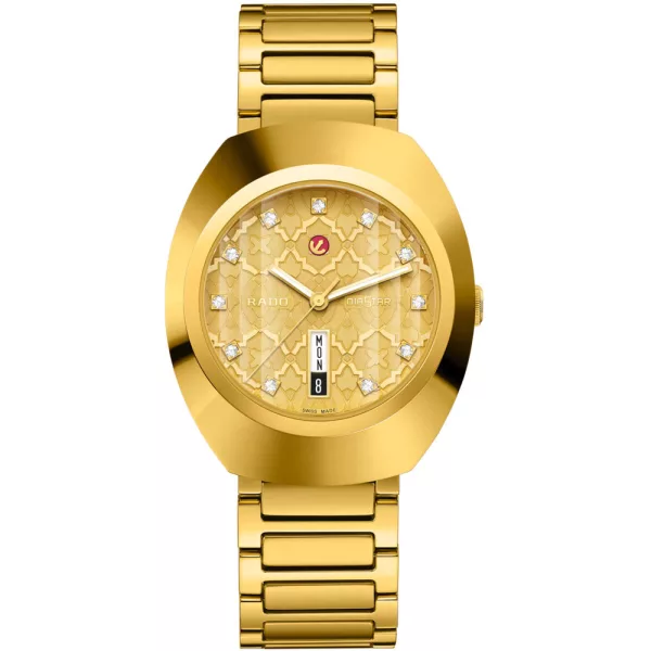 Rado Diastar Original Automatic orologio unisex R12161263, cinturino in acciaio inossidabile oro