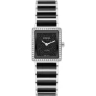 Rado Integral Diamonds orologio da donna R20249152, quadrante nero, cinturino in acciaio inossidabile argento