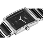 Rado Integral Diamonds orologio da donna R20249152, quadrante nero, cinturino in acciaio inossidabile argento