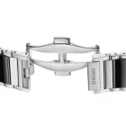 Rado Integral orologio unisex R20255162, quadrante nero, cinturino in acciaio inossidabile argento