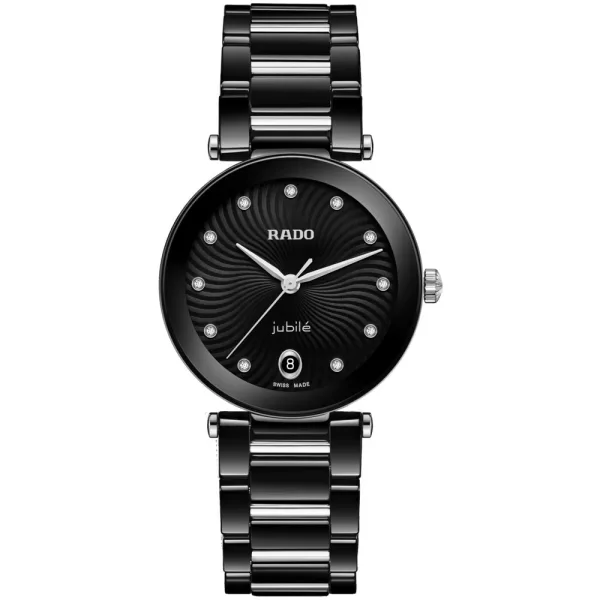 Rado LaCoupole Diamonds orologio da donna R22243703, cinturino in ceramica nero