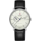 Rado Coupole Automatic Power Reserve orologio da uomo R22878045, quadrante bianco, cinturino in pelle nero