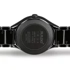 Rado True Round Automatic orologio unisex R27056152, quadrante nero, cinturino in ceramica nero