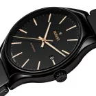 Rado True Automatic orologio unisex R27056162, quadrante nero, cinturino in titanio nero