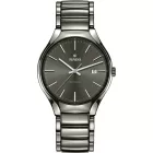Rado True Automatic orologio unisex R27057102, quadrante grigio, cinturino in titanio grigio