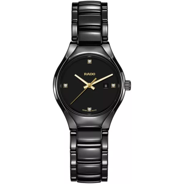 Rado True Diamonds orologio da donna R27059712, cinturino in titanio nero