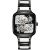 Rado True Square Automatic Open Heart Diamonds Limited Edition orologio unisex R27086752, cinturino in ceramica nero