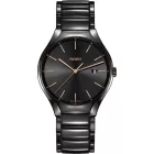 Rado True orologio unisex R27238162, quadrante nero, cinturino in titanio nero