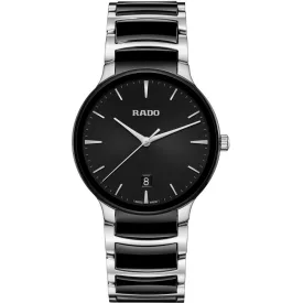 Rado Centrix orologio unisex R30021152, quadrante nero, cinturino in acciaio inossidabile argento