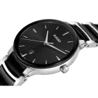 Rado Centrix orologio unisex R30021152, quadrante nero, cinturino in acciaio inossidabile argento