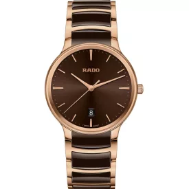 Rado Centrix orologio unisex R30023302, quadrante marrone, cinturino in acciaio inossidabile marrone