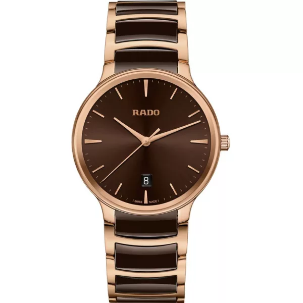 Rado Centrix orologio unisex R30023302, quadrante marrone, cinturino in acciaio inossidabile marrone