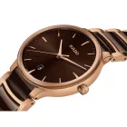 Rado Centrix orologio unisex R30023302, quadrante marrone, cinturino in acciaio inossidabile marrone