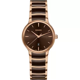 Rado Centrix orologio da donna R30024302, quadrante marrone, cinturino in acciaio inossidabile marrone
