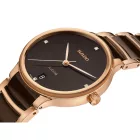Rado Centrix Diamonds orologio da donna R30038712, quadrante marrone, cinturino in acciaio inossidabile oro rosa