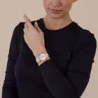 Rado Centrix Moonphase orologio da donna R30232922, cinturino in acciaio inossidabile oro rosa