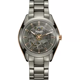 Rado HyperChrome Automatic Open Heart orologio da uomo R32021102, cinturino in ceramica grigio