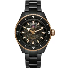 Rado Captain Cook High-Tech Ceramic orologio da uomo R32127162, cinturino in titanio nero