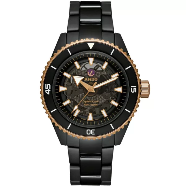 Rado Captain Cook High-Tech Ceramic orologio da uomo R32127162, cinturino in titanio nero