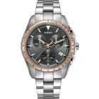 Rado HyperChrome Chronograph orologio da uomo R32259163, quadrante grigio, cinturino in acciaio inossidabile grigio