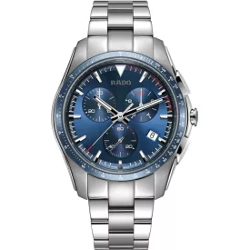 Rado HyperChrome Chronograph orologio da uomo R32259203, quadrante blu, cinturino in titanio argento