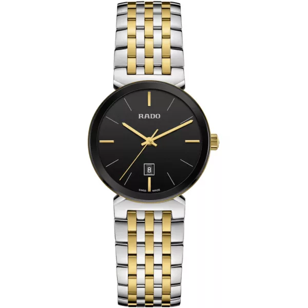 Rado Florence orologio da donna R48913153, quadrante nero, cinturino in acciaio inossidabile argento