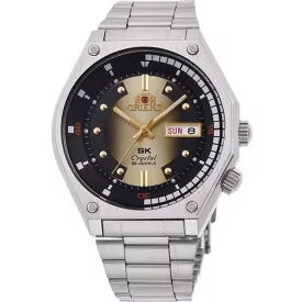 Orient SK Diver Retro orologio da uomo RA-AA0B01G39B, quadrante nero, cinturino in acciaio inossidabile argento