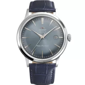 Orient Bambino orologio da uomo RA-AC0030L30B, quadrante blu, cinturino in pelle blu