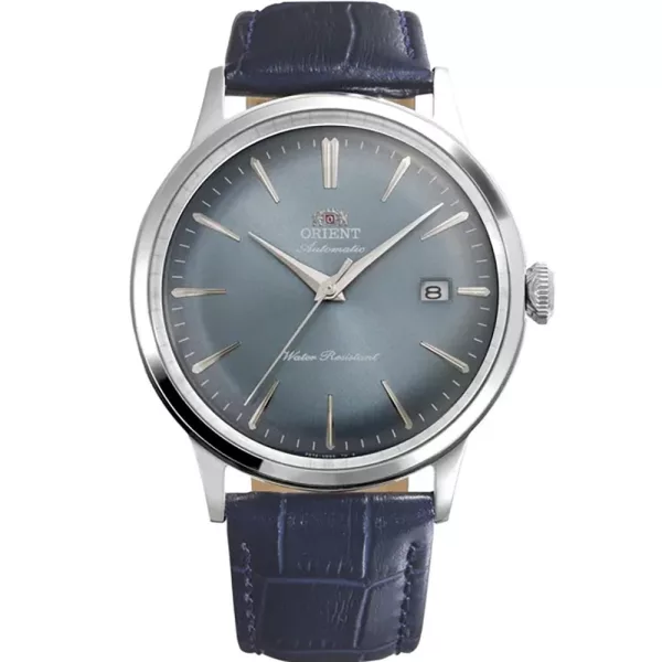 Orient Bambino orologio da uomo RA-AC0030L30B, quadrante blu, cinturino in pelle blu