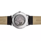 Orient Symphony orologio da uomo RA-AC0F07S30B, quadrante argento, cinturino in pelle marrone