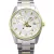 Orient Stretto Sun & Moon orologio da uomo RA-AK0312S30B, quadrante argento, cinturino in acciaio inossidabile argento