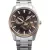 Orient Stretto Sun & Moon orologio da uomo RA-AK0313Y30B, quadrante marrone, cinturino in acciaio inossidabile argento