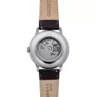Orient Bambino Sun & Moon orologio da uomo RA-AK0805E30B, quadrante verde, cinturino in pelle marrone