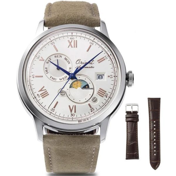 Orient Bambino Sun & Moon 75th Anniversary Limited Edition orologio da uomo RA-AK0808S30B