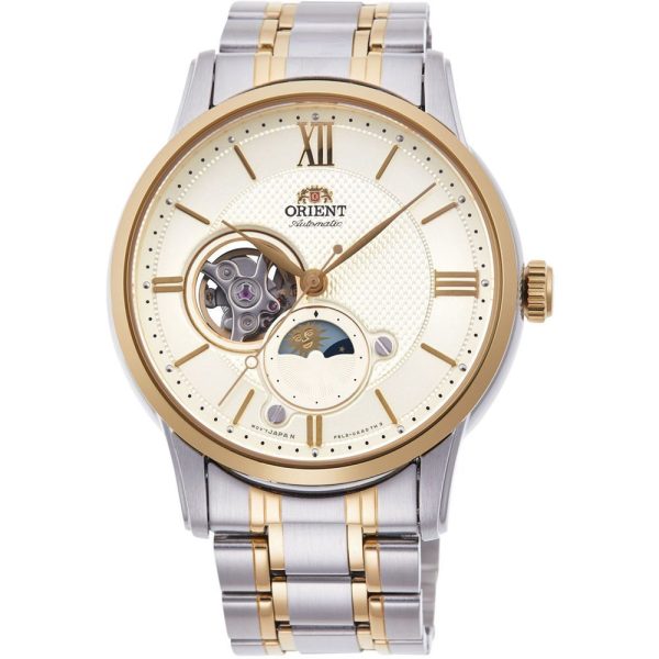 Orient Sun and Moon Open Heart orologio da uomo RA-AS0007S10B