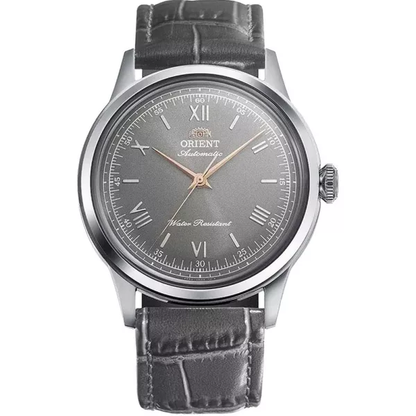 Orient Bambino Limited Edition orologio da uomo RA-BB0006N30B, quadrante grigio, cinturino in pelle grigio